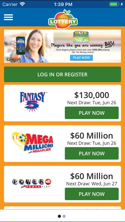 Georgia Lottery Official App