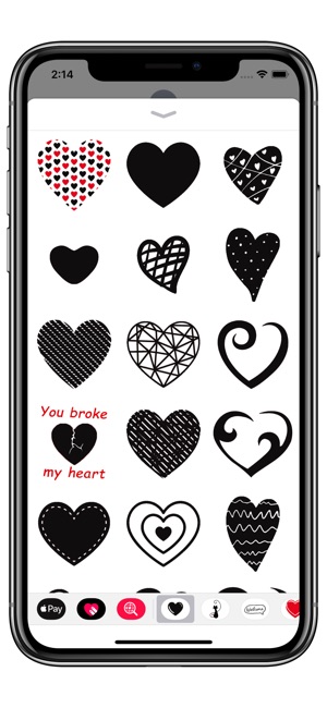 Black hearts - stickers pack(圖4)-速報App