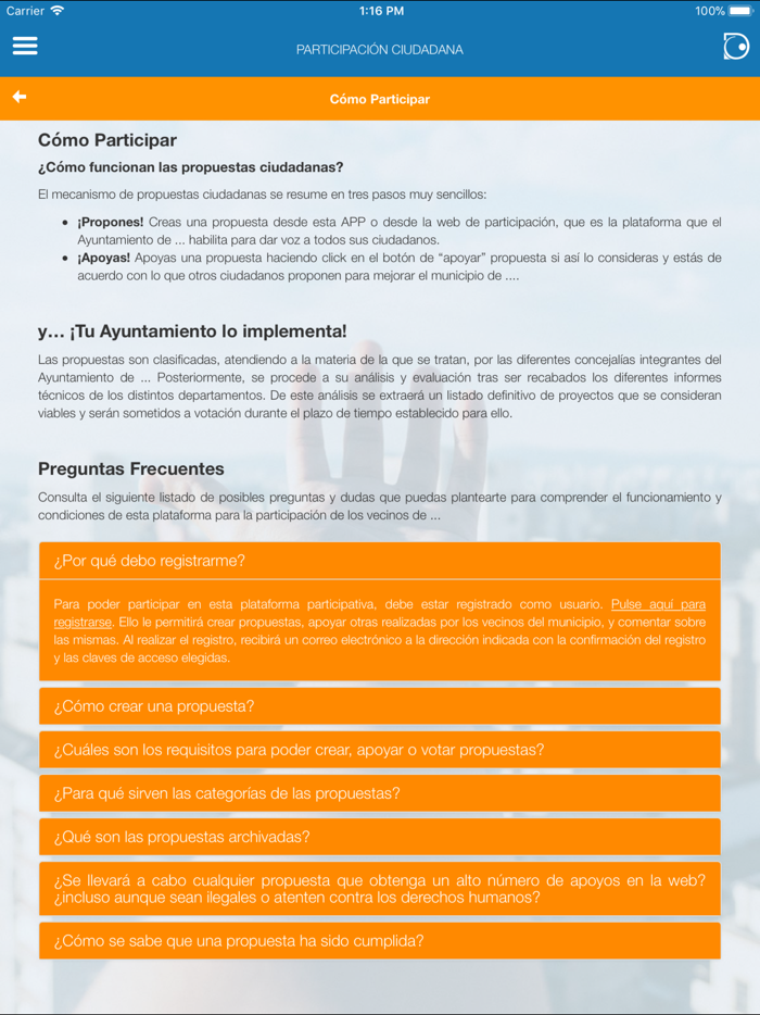 Participación Ciudadana Demo