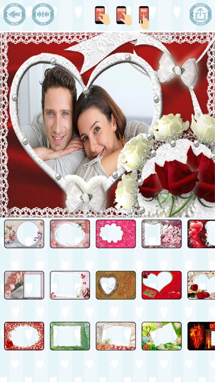 Love photo frames create cards