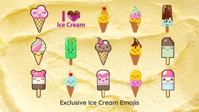 Ice Cream Funny Emoji Sticker screenshot 2