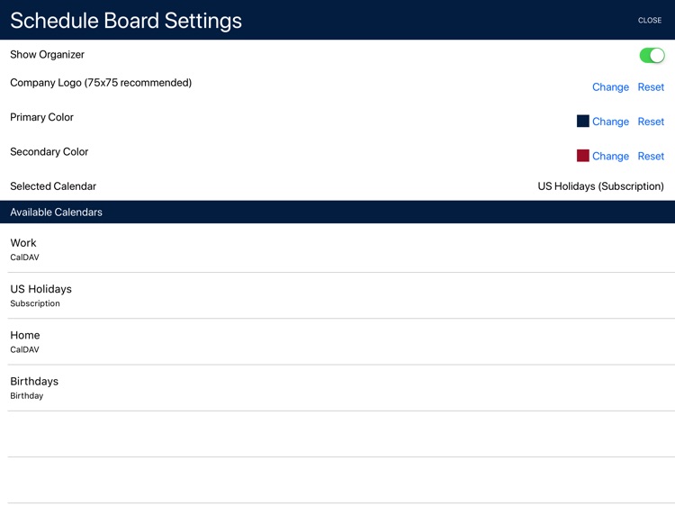 Scheduling Board