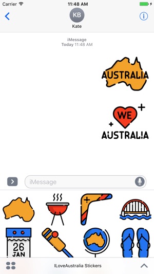 ILoveAustralia Stickers