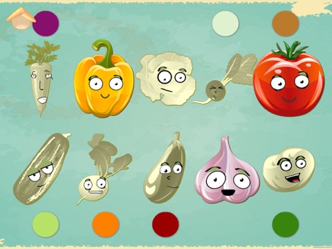 Скриншот из Funny Veggies! Educational games for children