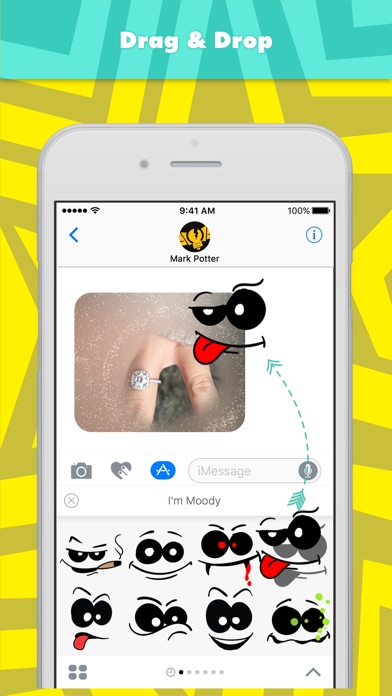 I'm Moody stickers screenshot 3