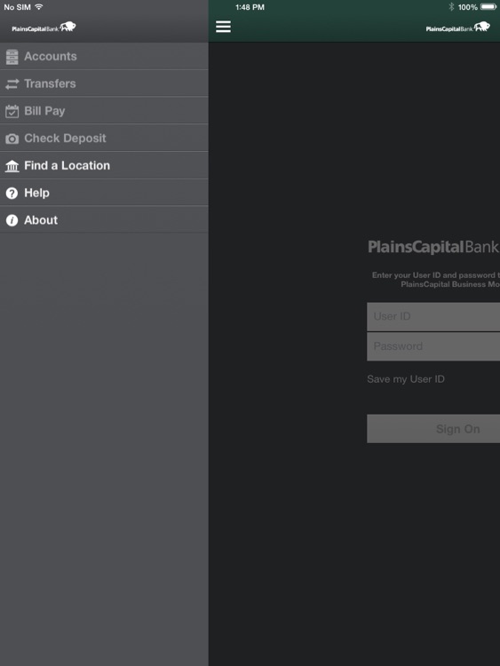 PlainsCapitalBusiness for iPad