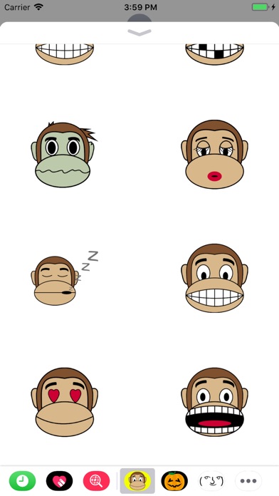 Monkey Emoji Stickers screenshot 4