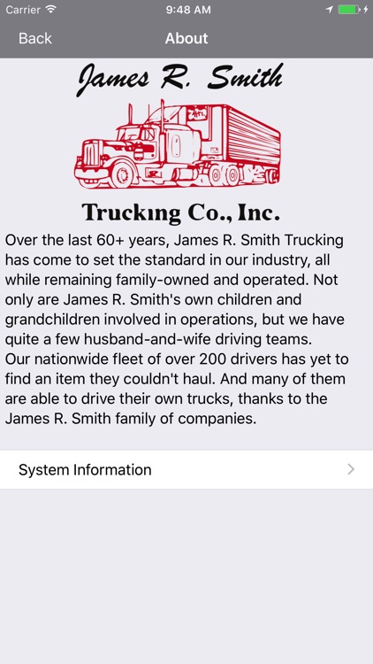James R Smith Trucking Co