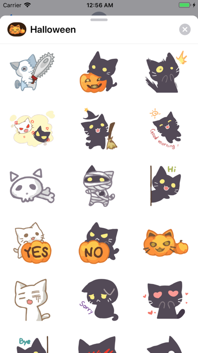 How to cancel & delete Halloween Kitty Cat Emojis App from iphone & ipad 2