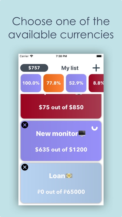 Money box App - Plan purchases screenshot-5