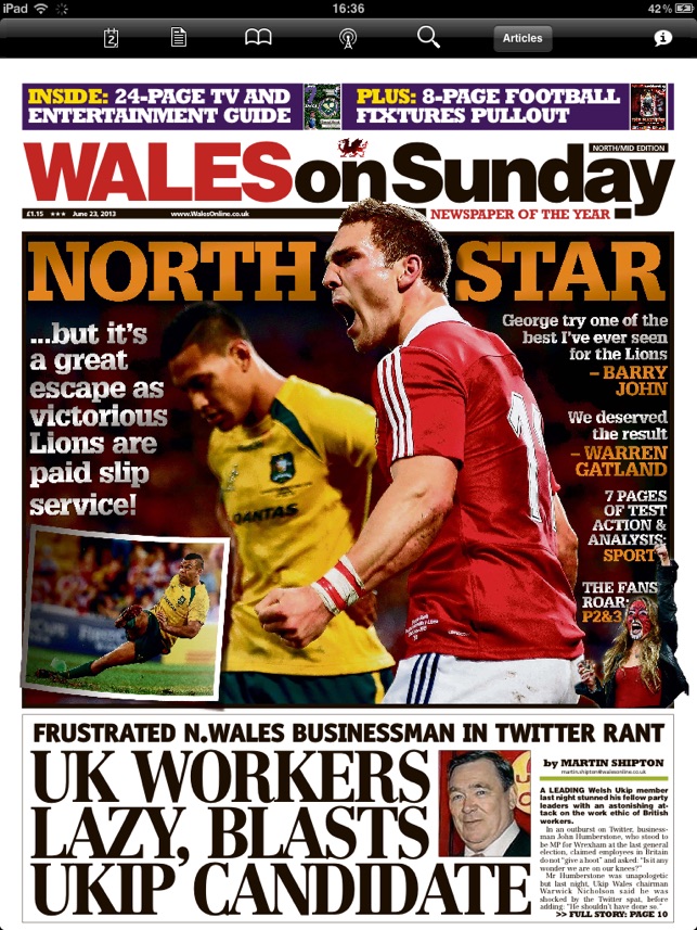 Wales on Sunday Newspaper(圖1)-速報App