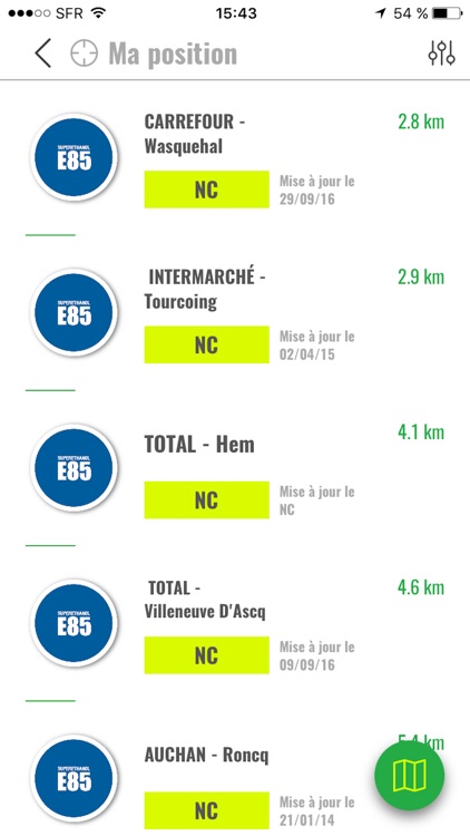 Mes Stations E85