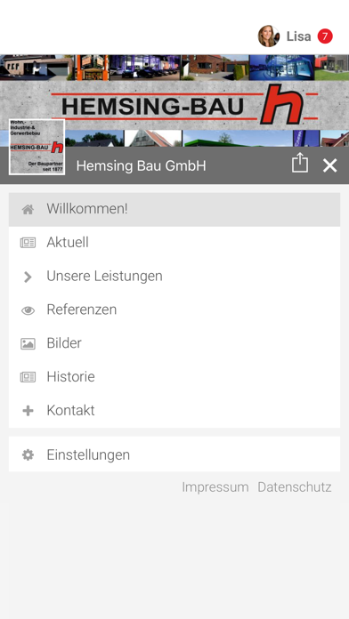 Hemsing Bau GmbH screenshot 2