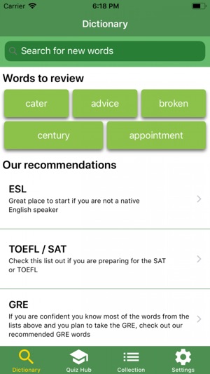 English Vocabulary Trainer