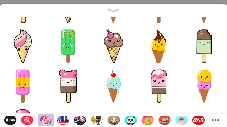 Ice Cream Funny Emoji Sticker screenshot-4