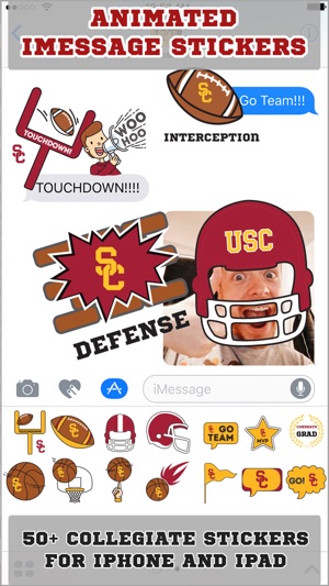 USC Trojans Animated+Stickers