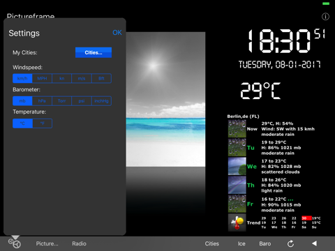Picture Frame+Weather+Radio - náhled