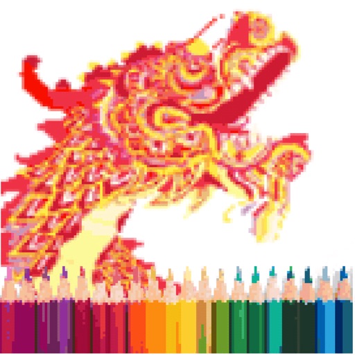 Dragon Art Pixel Coloring