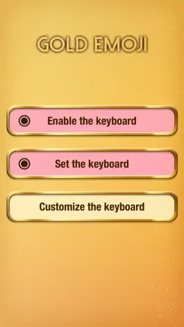 Game screenshot Gold Emoji Keyboard Themes apk