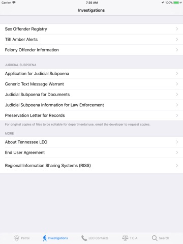 Tennessee LEO screenshot 2