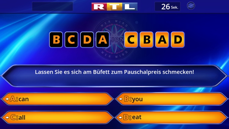 Wer wird Millionär? Training