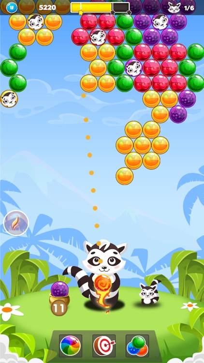 Raccoon Rescue -Bubble Shooter