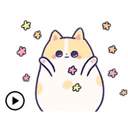 Animated Kitty CatMoji Sticker