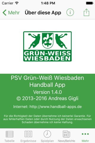 PSV Grün-Weiß Wiesbaden HB screenshot 4
