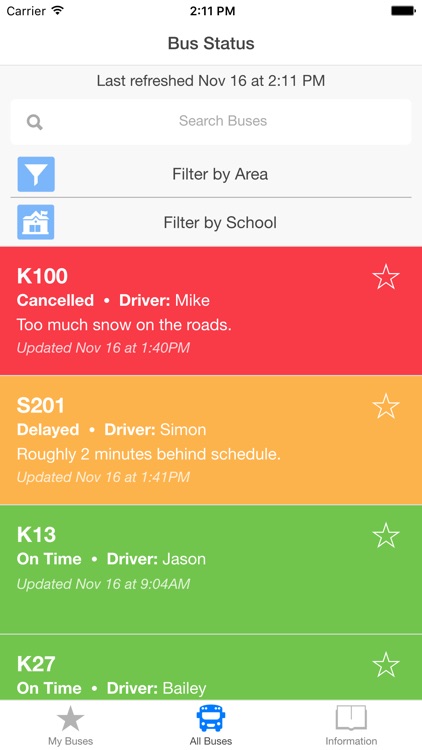 WRSD Bus Status App