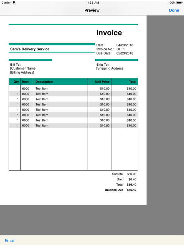 Express Invoice Professional(圖5)-速報App