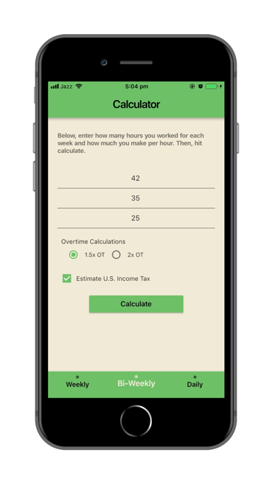 Simple Overtime Calculator screenshot 3