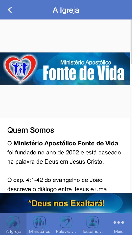 Min Apostólico Fonte de Vida