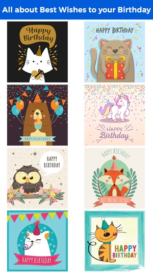 Birthday Card - Best Wishes with Cute Animals(圖1)-速報App