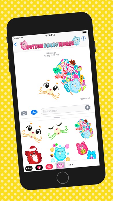 Cotton Candy Mouse Sticker screenshot 2