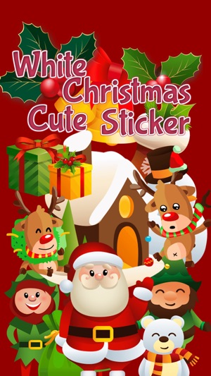 White Christmas Cute Sticker(圖1)-速報App