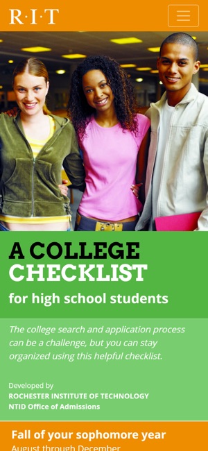 College Checklist