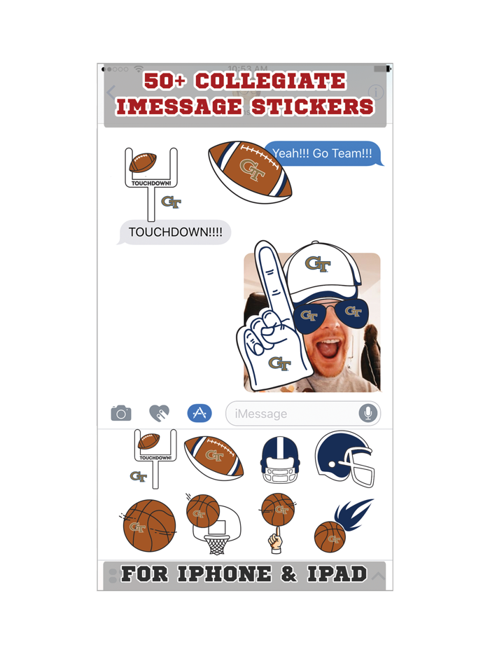 Georgia Tech Yellow Jackets Stickers PLUS