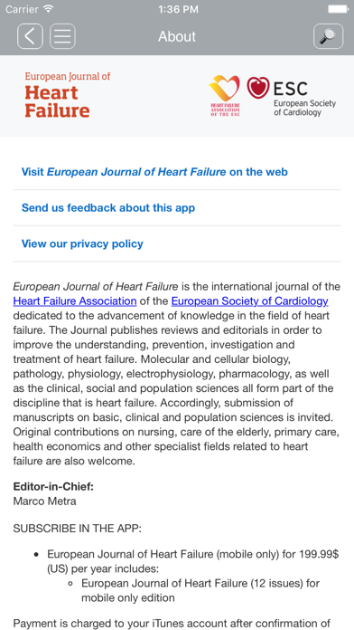 How to cancel & delete European Journal of Heart Failure from iphone & ipad 2