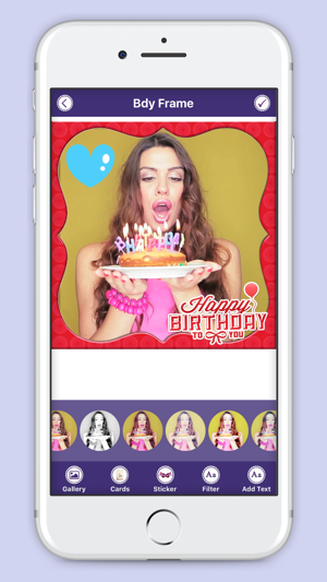 Happie B’day Photo Frame : Birthday Sticker(圖4)-速報App