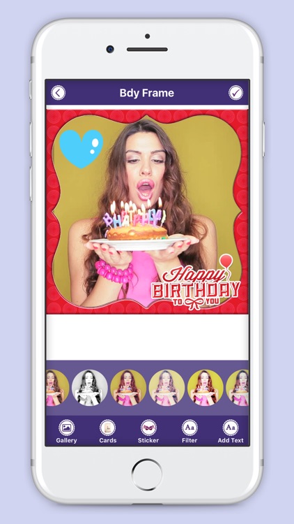 Happie B’day Photo Frame : Birthday Sticker screenshot-3