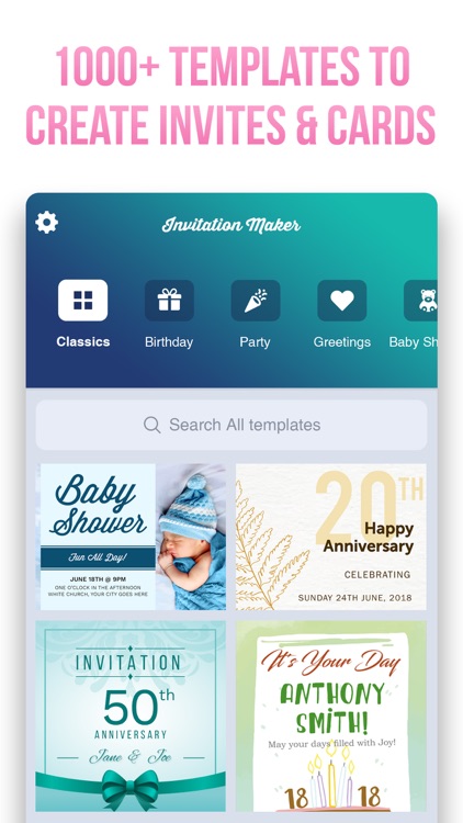 Invitation Maker- Invite Maker screenshot-0