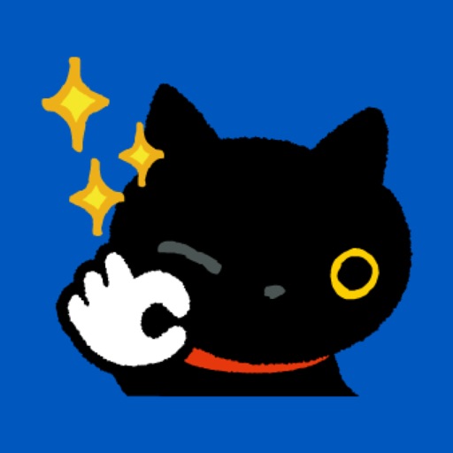 Luna the black cat icon