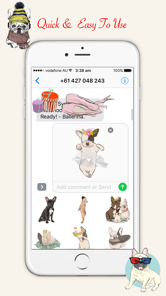 French Bulldog Emoji Stickers