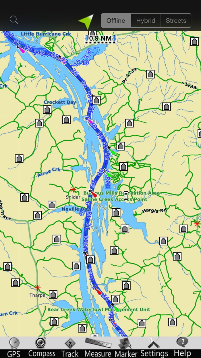 Kentucky  Barkley Lakes Chart