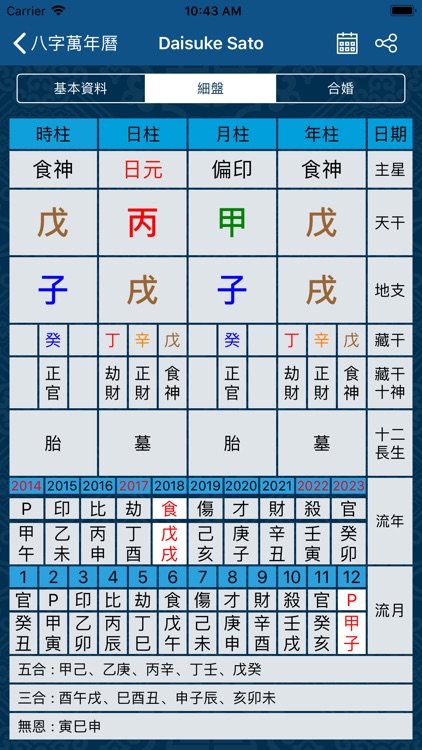 八字萬年曆 screenshot-3