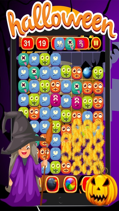 Halloween Monster Match3 Drop screenshot 3