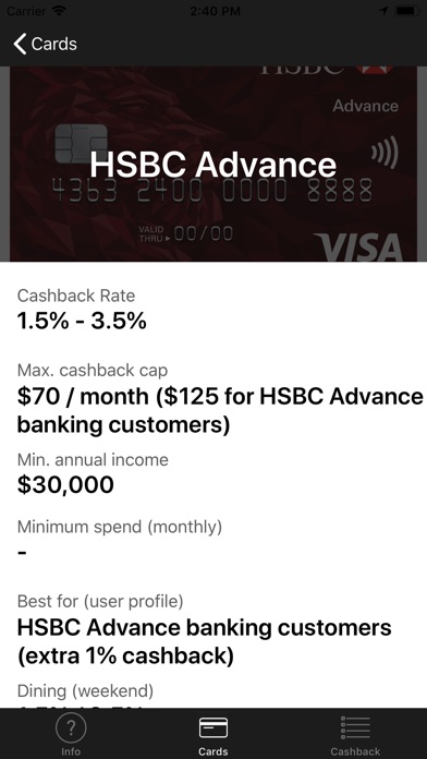 SGBB Cashback screenshot 2