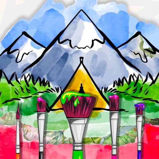 Coloring Book for Adults - Tap to Color by Juan Wang