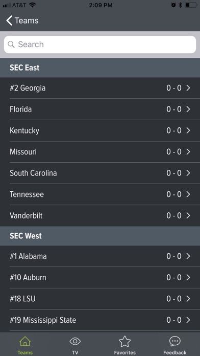 College Football App screenshot1