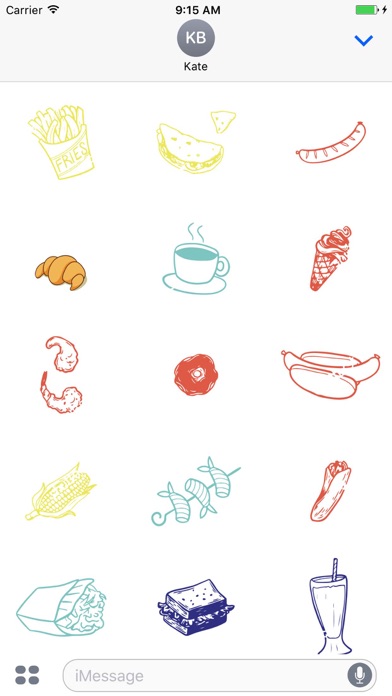 Yummy Food Sticker Pack screenshot 2